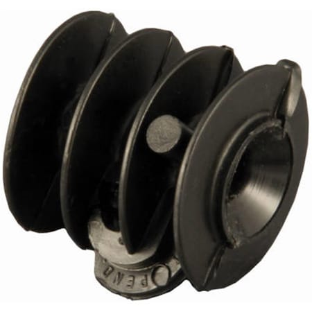 Grandoldgarden RS25NB Black Poly Wood Post Nob Insulator - Black GR3866721